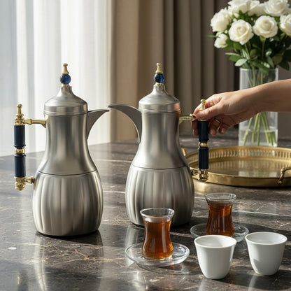 Premium Modern Dallah Set – Elegant Contemporary Design (1L + 1L)