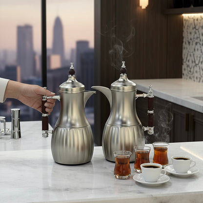 Premium Modern Dallah Set – Elegant Contemporary Design (1L + 1L)