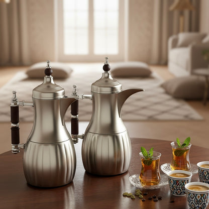 Premium Modern Dallah Set – Elegant Contemporary Design (1L + 1L)
