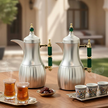 Premium Modern Dallah Set – Elegant Contemporary Design (1L + 1L)
