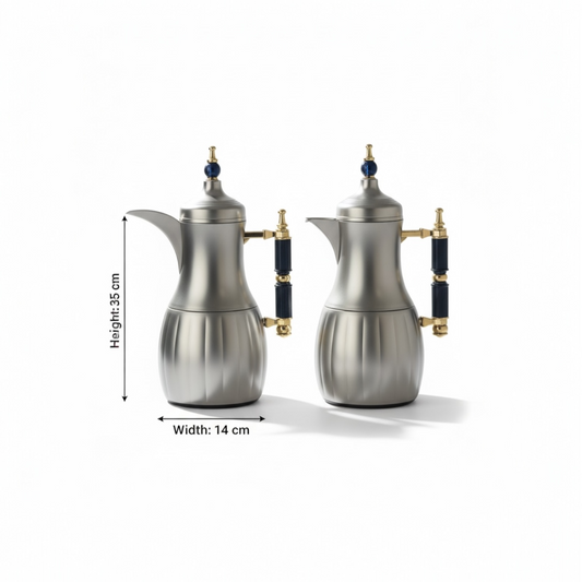 Premium Modern Dallah Set – Elegant Contemporary Design (1L + 1L)