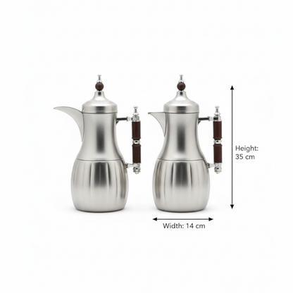 Premium Modern Dallah Set – Elegant Contemporary Design (1L + 1L)