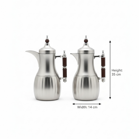 Premium Modern Dallah Set – Elegant Contemporary Design (1L + 1L)