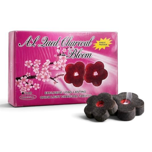 AL Qaed Charcoal Bloom Exclusive Long-Lasting Incense Charcoal Discs – 20 Pack