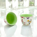 Garden Bloom Beverage Set: Turkish, Arabic, Milk Tea & Tea Glasses