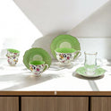 Garden Bloom Beverage Set: Turkish, Arabic, Milk Tea & Tea Glasses