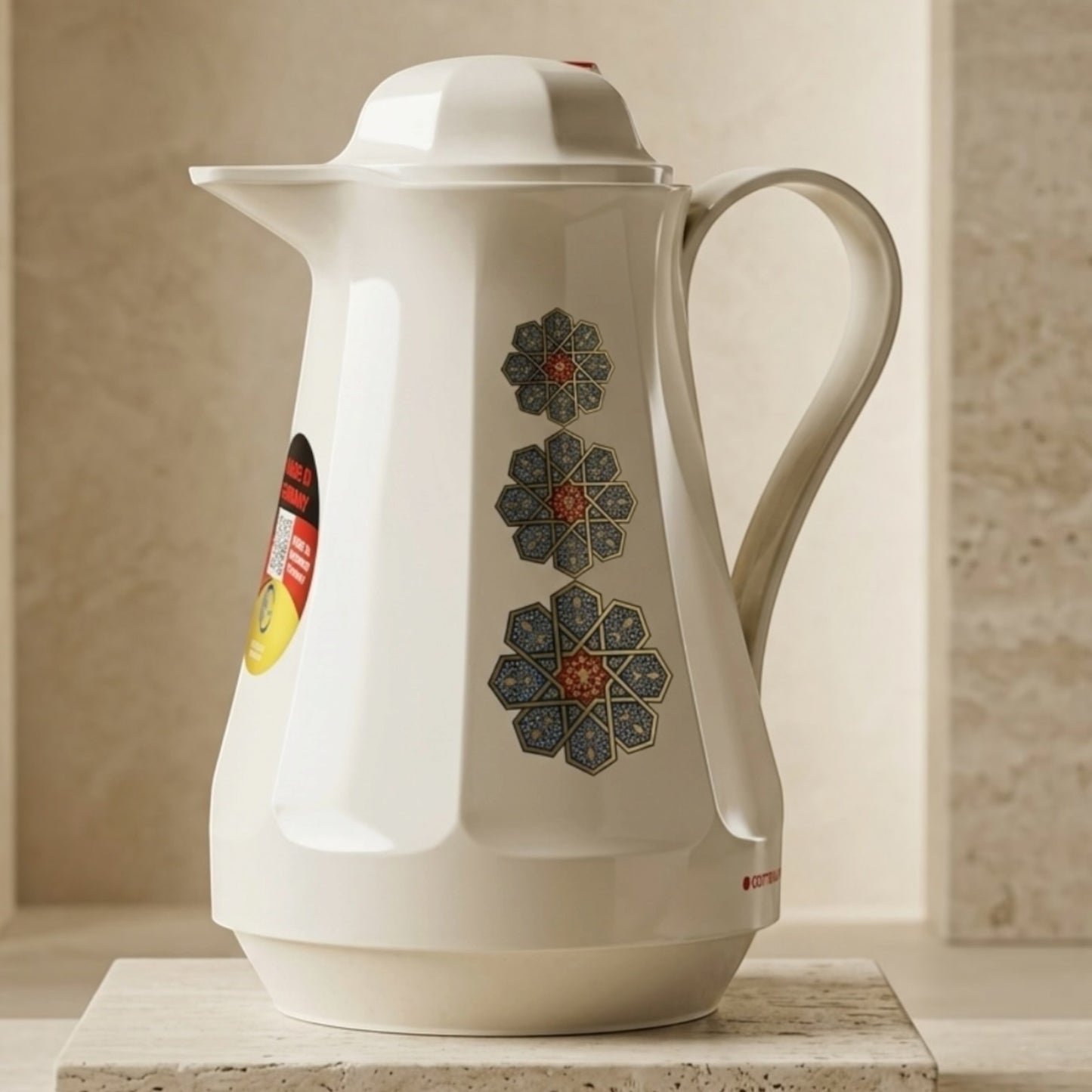 Rotpunkt German Vacuum Flask – Islamic Geometric Motif Edition (1.0 Liter)