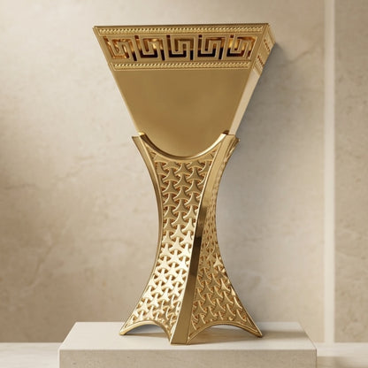 Luxury Golden Greek Key Incense Burner – (M)