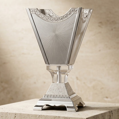 Luxury Silver & Crystal Sunburst Incense Burner