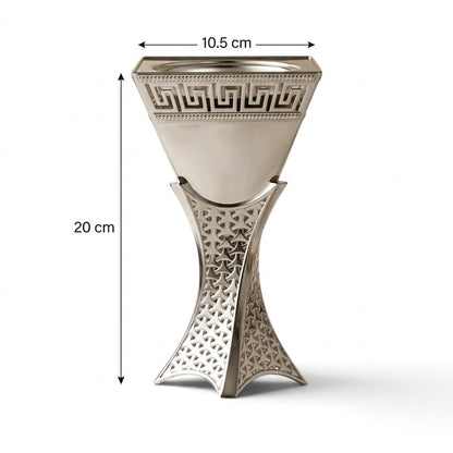 Luxury Silver Greek Key Incense Burner – (S)