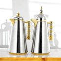 Modern Elegance Flask Set (2-Piece): Sleek Design, Multiple Colors (silver)
