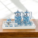Grandeur 24-Piece Thermal Flask & Tea Set: Silver & Gold Accents