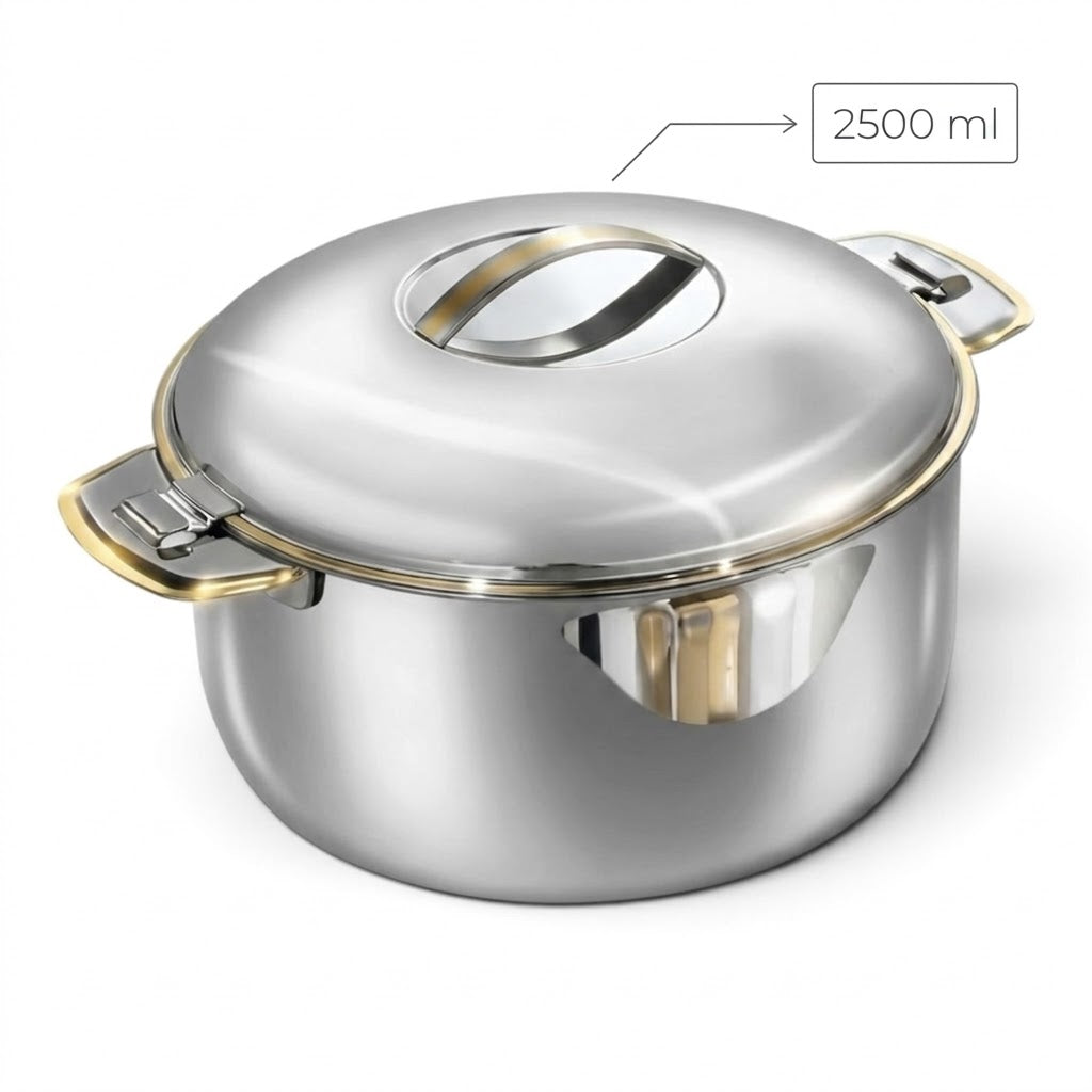 Pradeep Stainless Steel Insulated Hot Pot – 2500 ml
