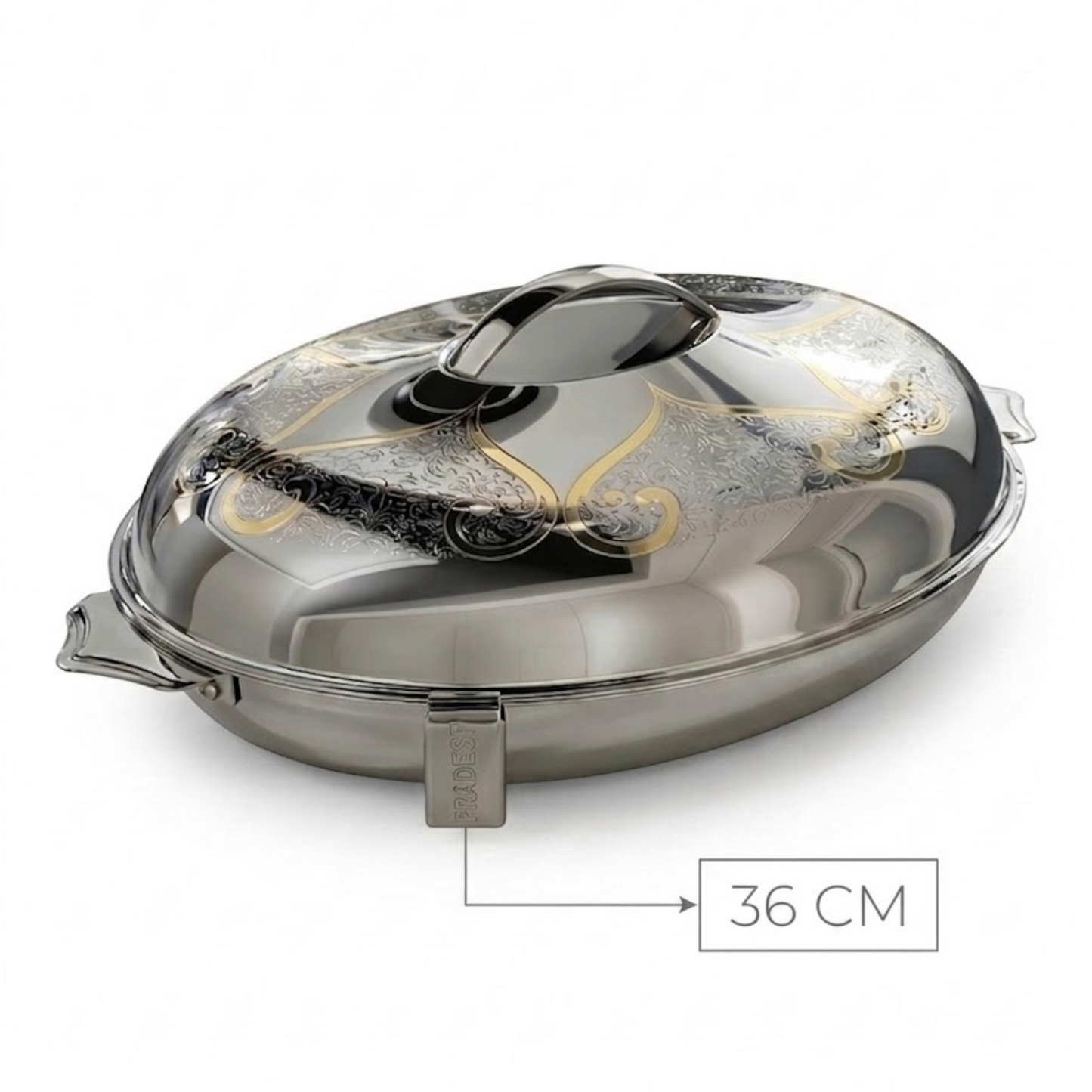 Pradeep Stainless Steel Insulated Hot Pot – 36 cm