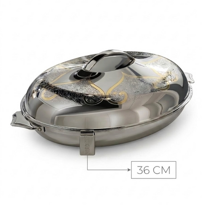 Pradeep Stainless Steel Insulated Hot Pot – 36 cm