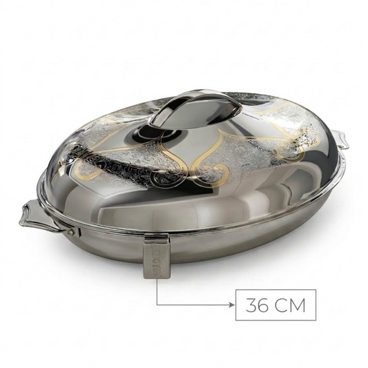Pradeep Stainless Steel Insulated Hot Pot – 36 cm