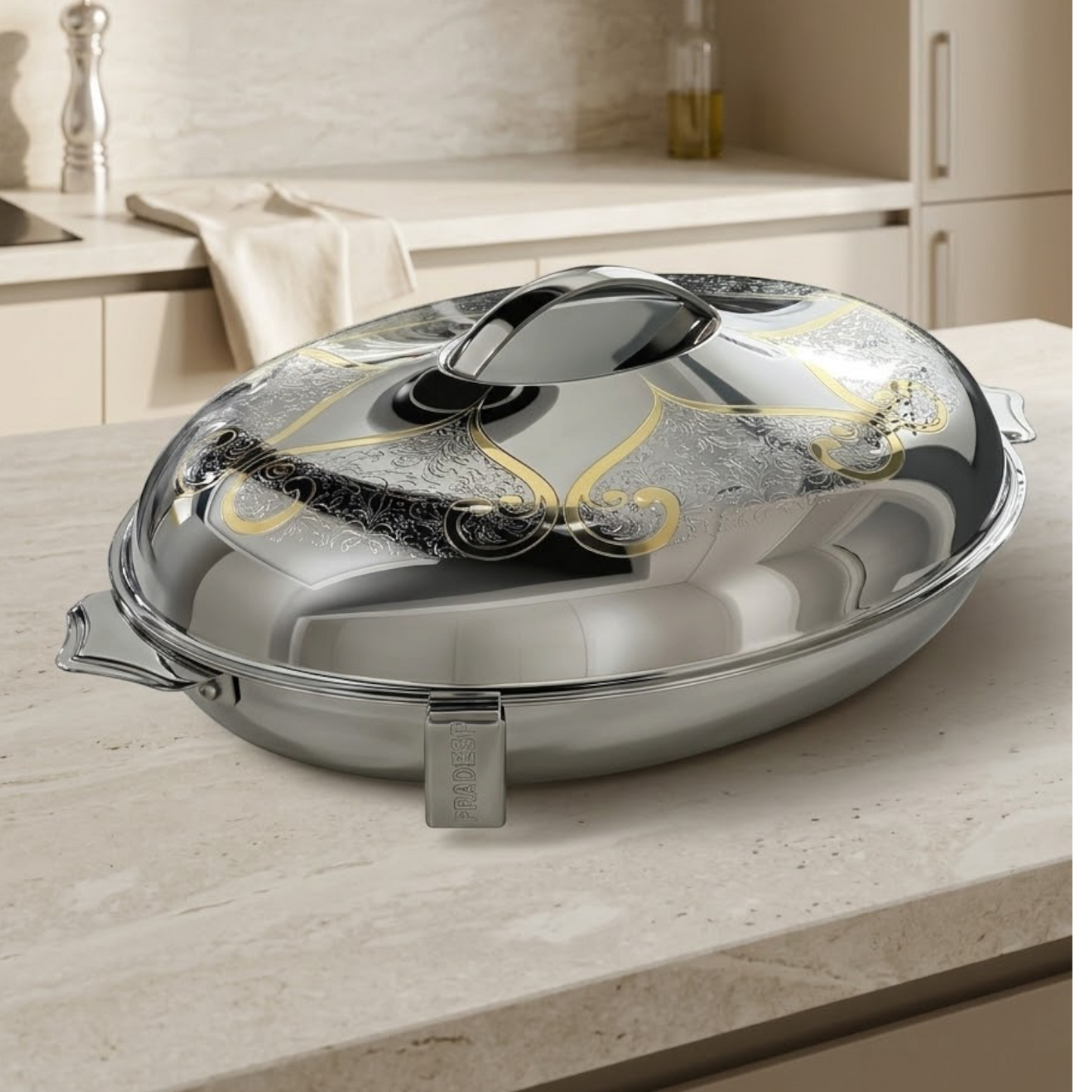 Pradeep Stainless Steel Insulated Hot Pot – 36 cm