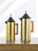 Almarjan Duo Flask Set: 1L & 0.6L Thermal Elegance - silver & gold