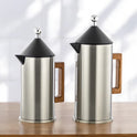 Almarjan Duo Flask Set: 1L & 0.6L Thermal Elegance - silver & gold