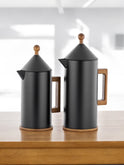 Almarjan Duo Flask Set: 1L & 0.6L Thermal Elegance - Black