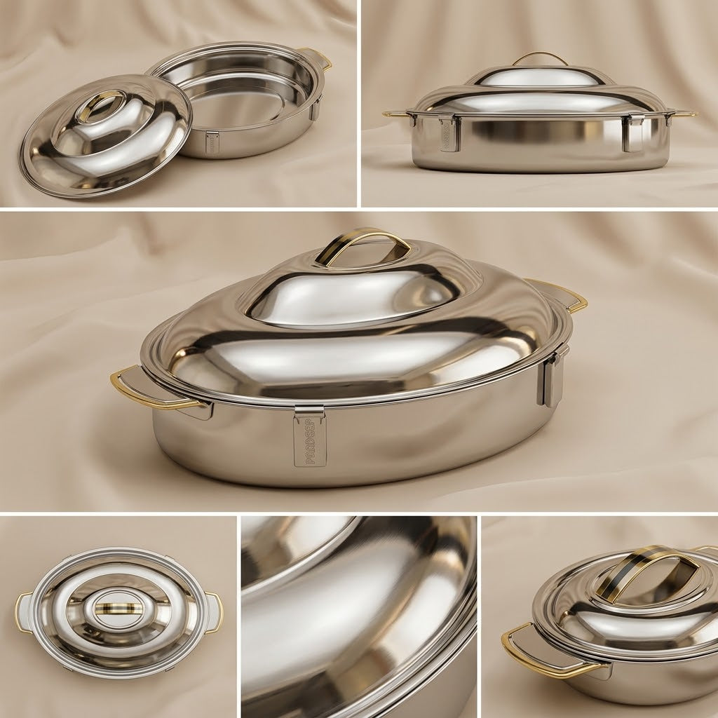 Pradeep Oval Stainless Steel Insulated Hot Pot – 27000 ml