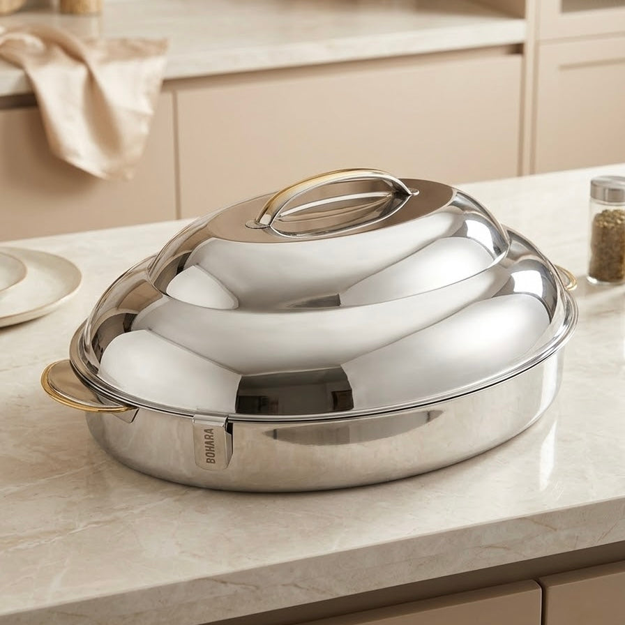 Pradeep Oval Stainless Steel Insulated Hot Pot – 27000 ml