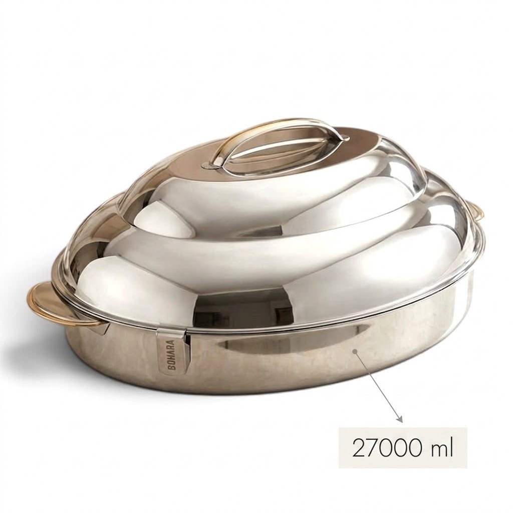 Pradeep Oval Stainless Steel Insulated Hot Pot – 27000 ml