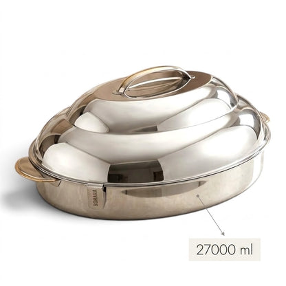 Pradeep Oval Stainless Steel Insulated Hot Pot – 27000 ml