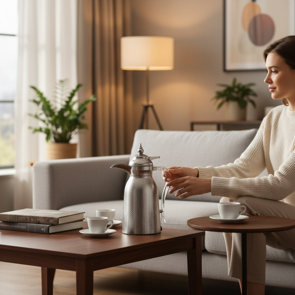 Nice 2-Piece Stainless Steel Flask Set Mat-Silver – 1L + 1L