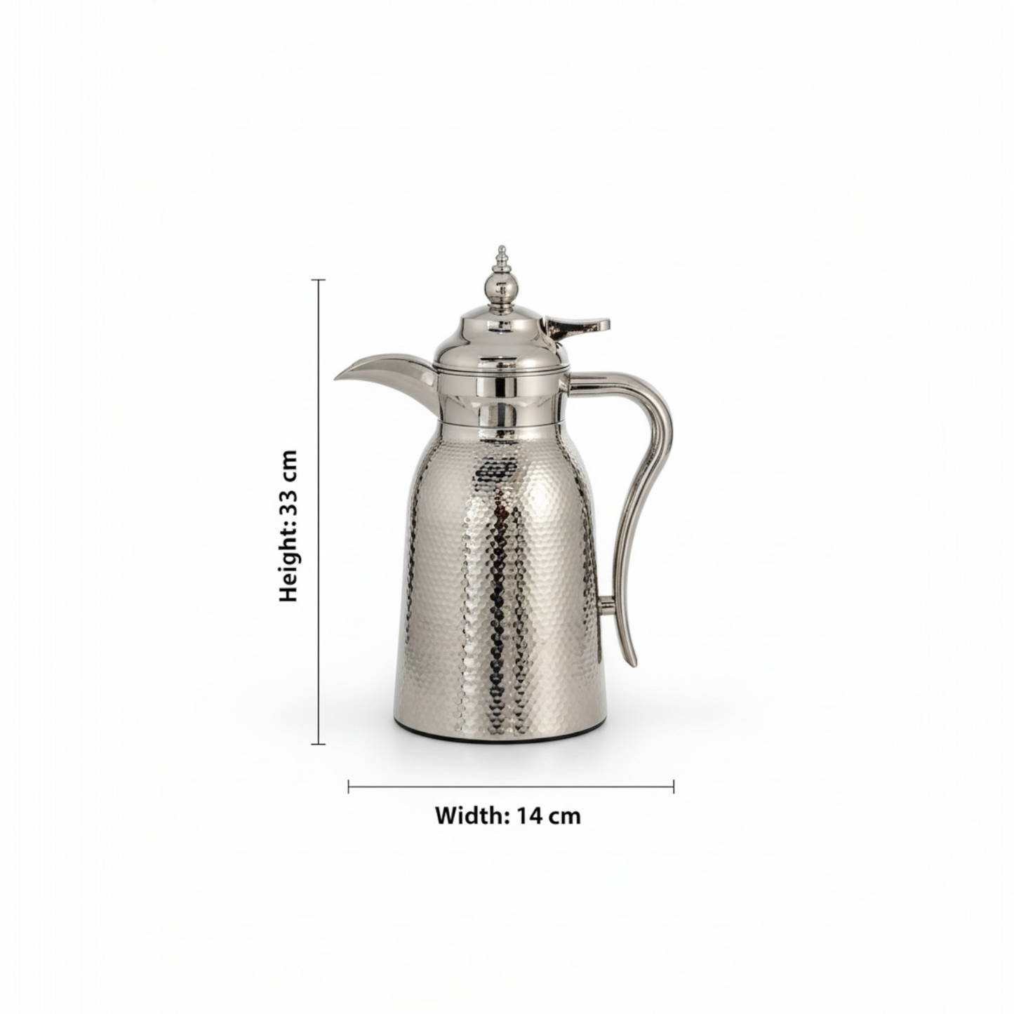 Nice 2-Piece Stainless Steel Flask Set Silver – 1L + 1L