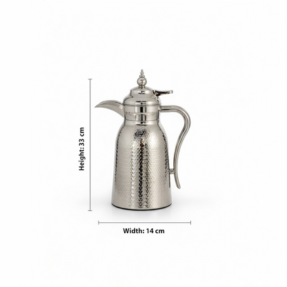 Nice 2-Piece Stainless Steel Flask Set Silver – 1L + 1L