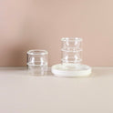 The Complete 18-Piece Coffee & Tea Glass Cup Set: Ribbed Style, Full Service
