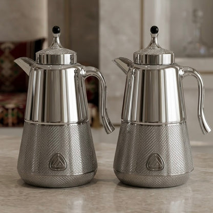 Elegant Silver Tea & Coffee Dallah Set (2 x 1.0L)