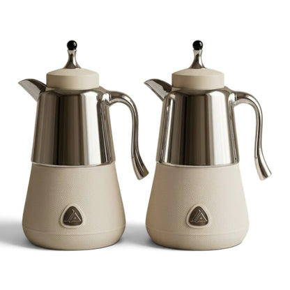 Luxury Lory Silver Tea & Coffee Dallah Set (2 x 1.0L)
