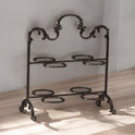 Tiered Elegance Cup Holder: Silver & Gold & Black Display Stand