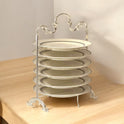 Plate Holder : Black, Silver, Gold, Ornate Design