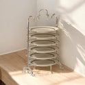 Plate Holder : Black, Silver, Gold, Ornate Design