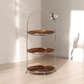 Birdsong" Tiered Serving Stand: 2 or 3 Layers, Black or Silver