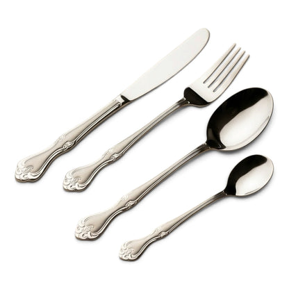 ARSHIA 86-Piece Stainless Steel Cutlery Set with Wooden Case