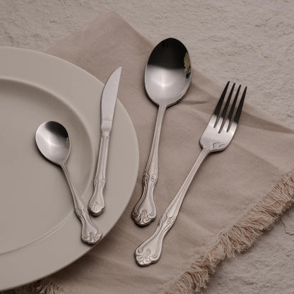 ARSHIA 86-Piece Stainless Steel Cutlery Set with Wooden Case