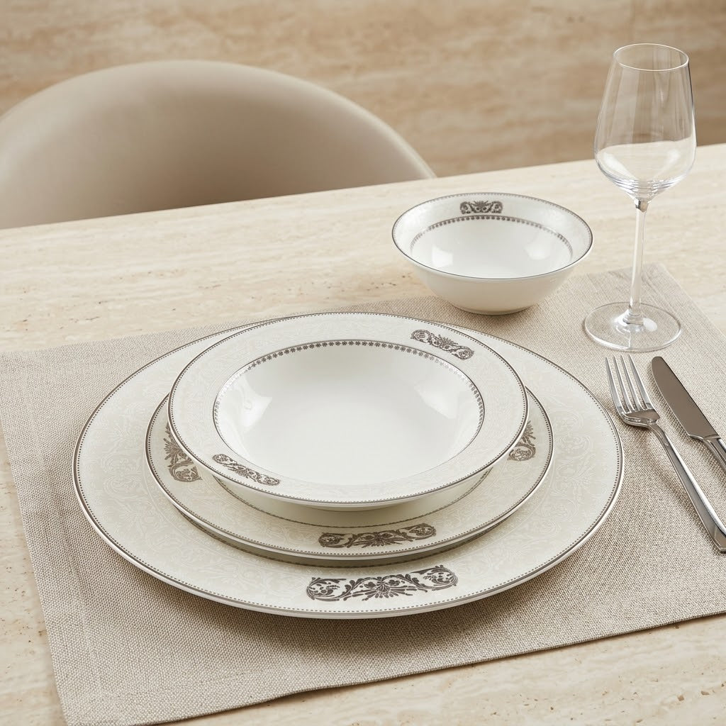 Luxury Fine Porcelain Dinner Set – 24 Pcs (Complete Service for 6)