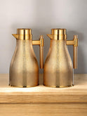 Almarjan Vacuum Flask Set ABS Push Button 1L + 1L - Elegant Serving