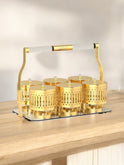 Ornate Golden Candy Dispensers (Highlights the intricate design)  6 Bowls