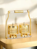 Ornate Golden Candy Dispensers (Highlights the intricate design)