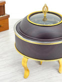 Buffet Set: Wood & Metallic Elegance in Multiple Sizes (4L, 6L, 8L)