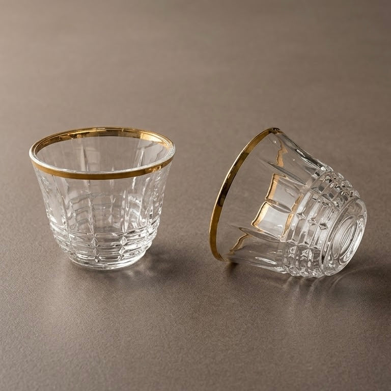طقم فناجين قهوة g/line-1495b-a-gld