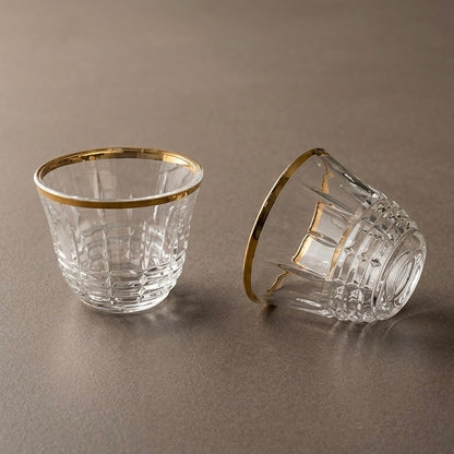 طقم فناجين قهوة g/line-1495b-a-gld