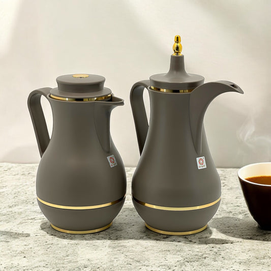 Elegant Double-Walled Thermos Set