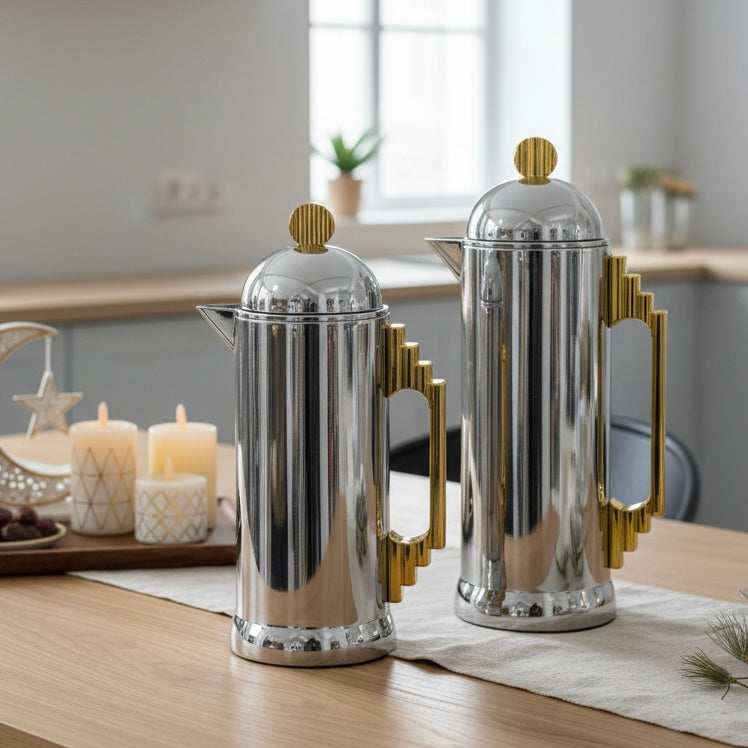 Title Al Marjan Dallah Set – 0.7L & 1L - S/Gold - Mawaeen