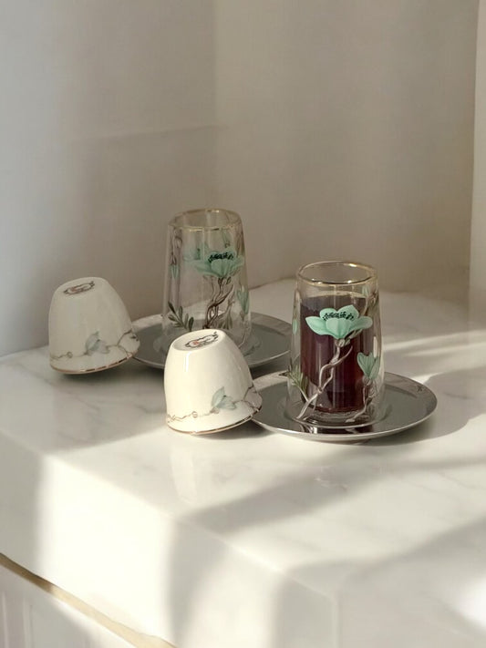 Floral Elegance Tea Set 18 Pcs